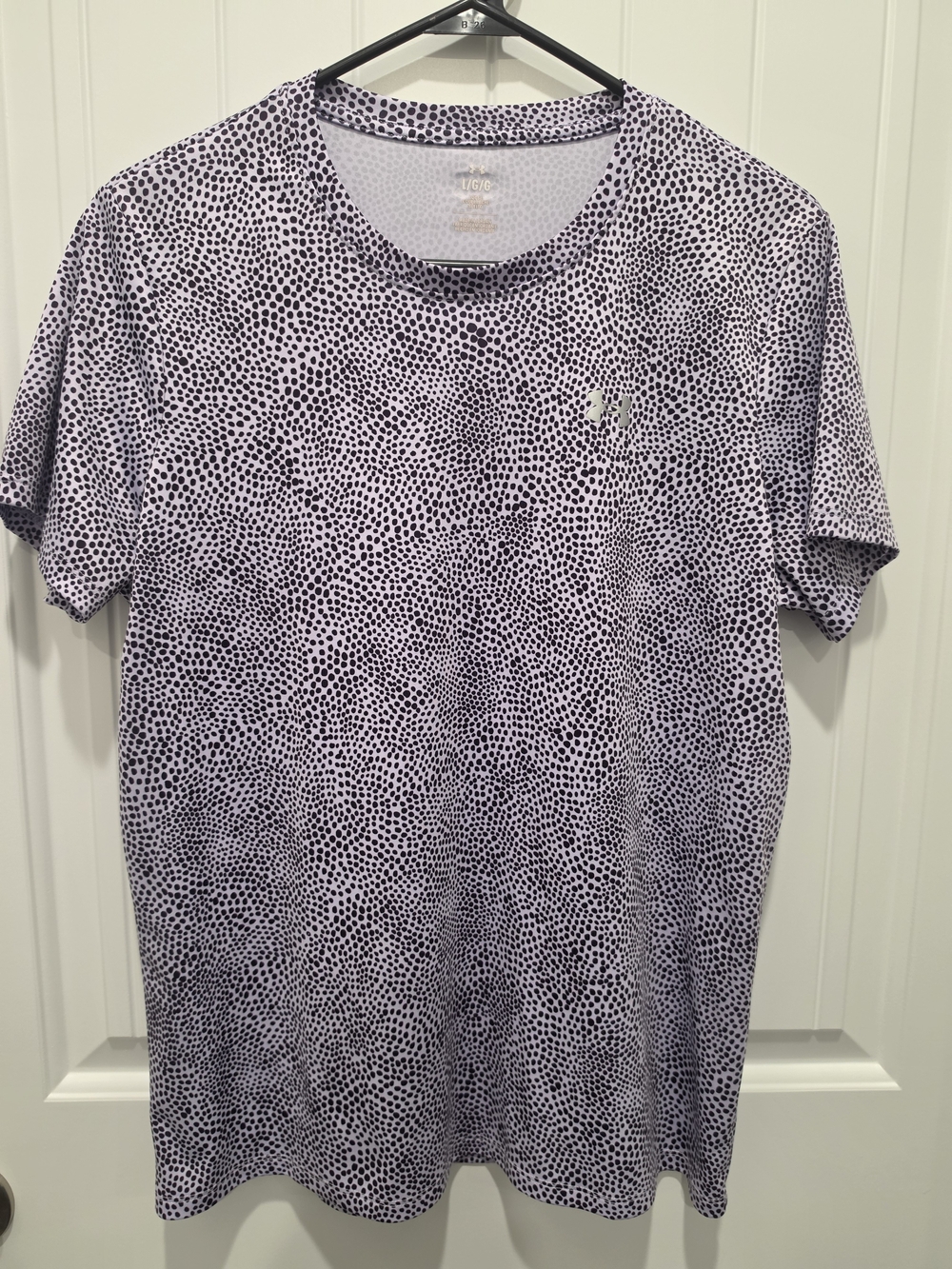 Under Armour Lavender Dot Print Short Sleeve Tee